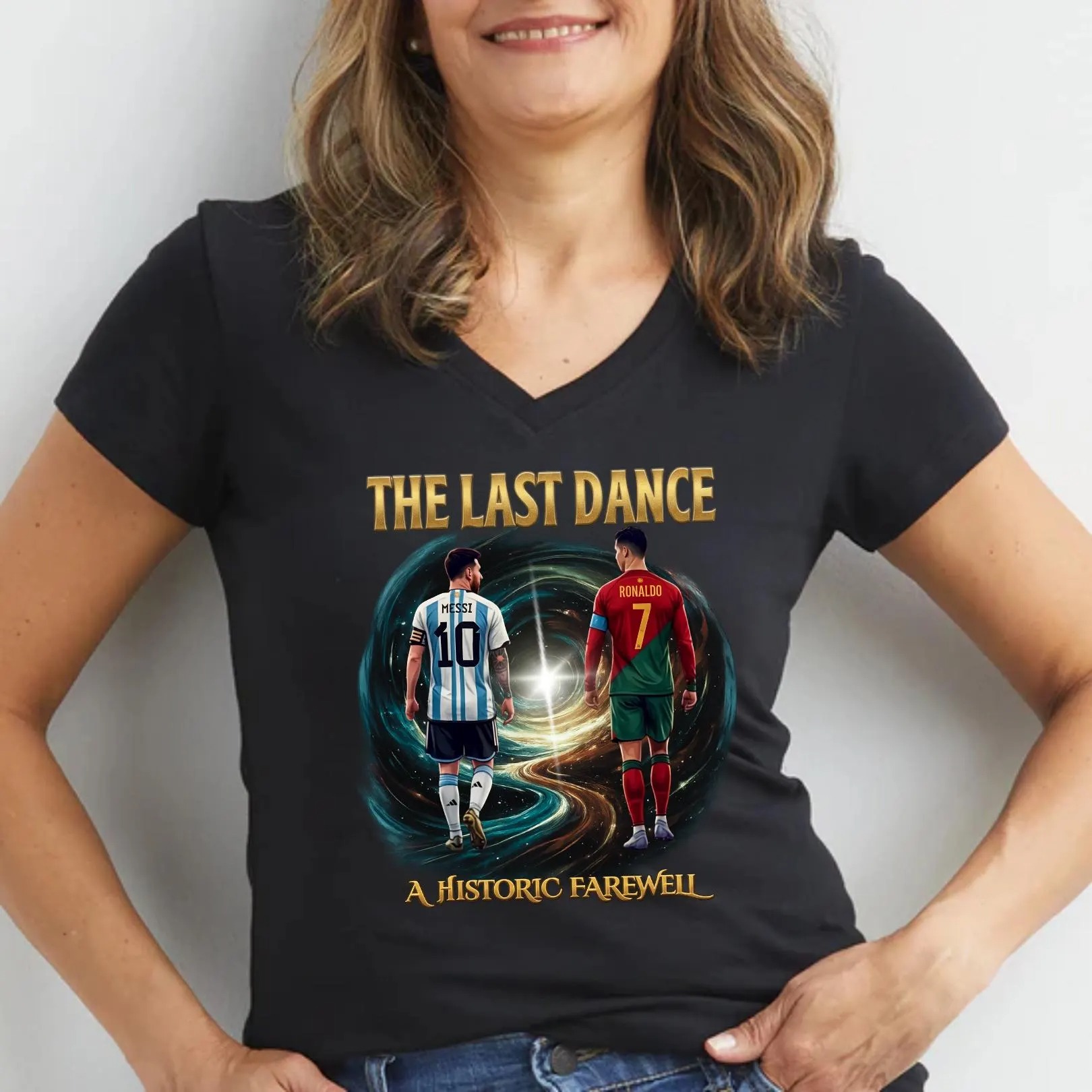 The Last Dance T Shirt, Messi Ronaldo World Cup 2026 Tee, Soccer Legend Farewell Shirt - Image 4