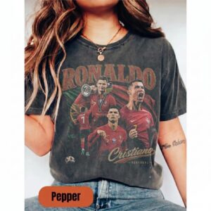 Vintage Cristiano Ronaldo portugal 90s Styles Bootleg TShirt