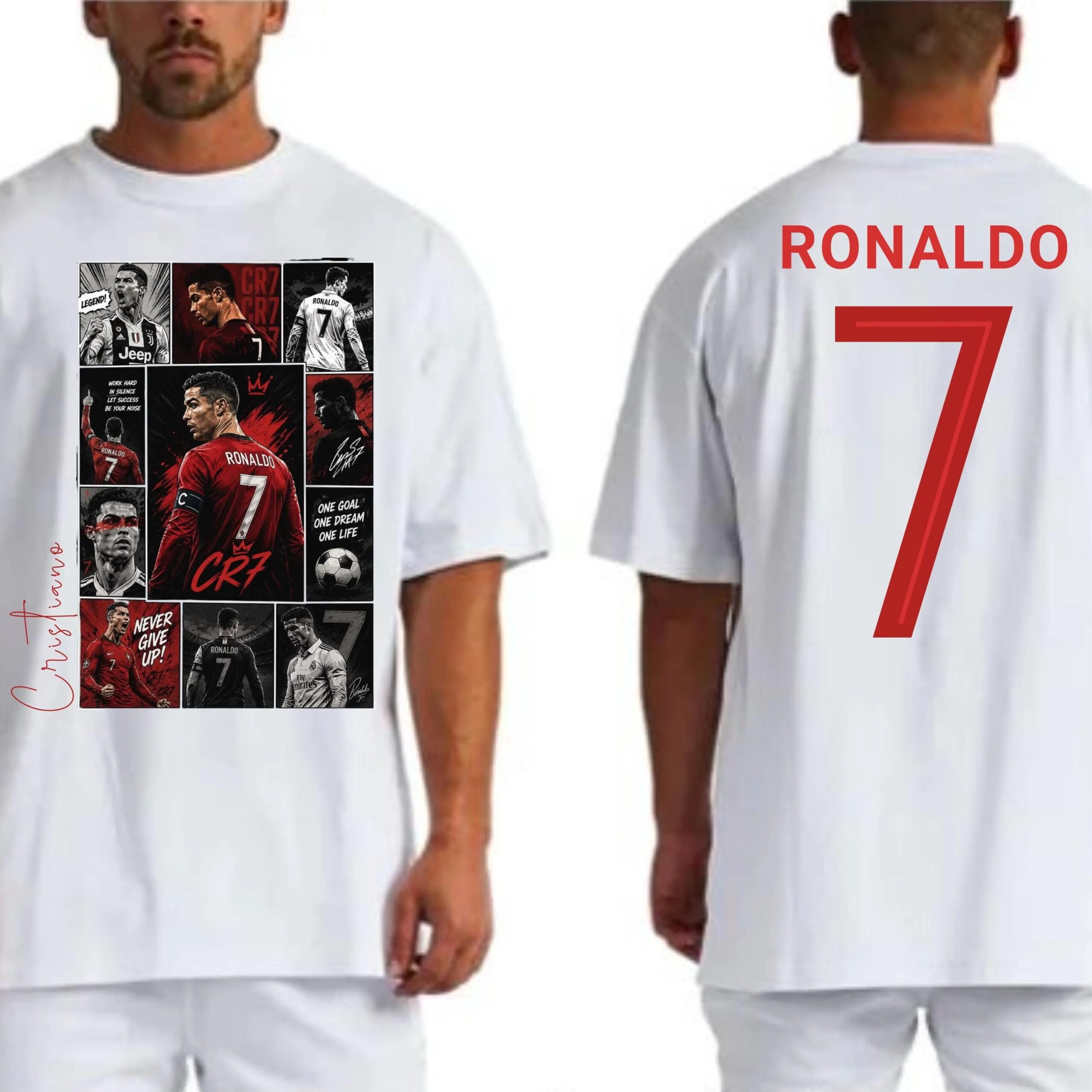 Customized Cristiano T Shirt, Team Sports Football Ronaldo Tee