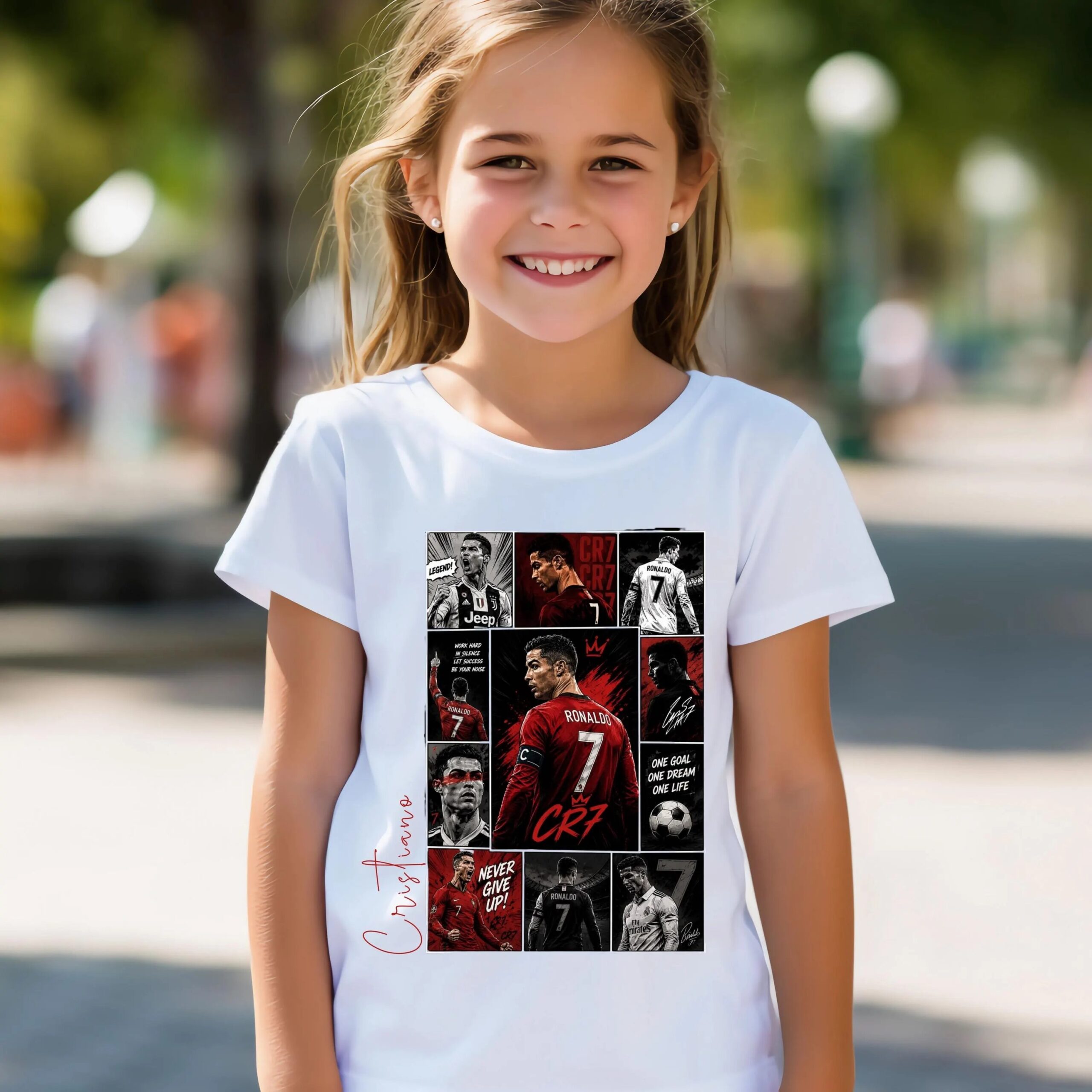 Customized Cristiano T Shirt, Team Sports Football Ronaldo Tee - Image 3