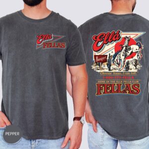 Alternative view of Comfort Colors Ellas Fellas Club Shirt Retro Western Cowboy T-shirt Country Concert Tee SKUTHAEVIC