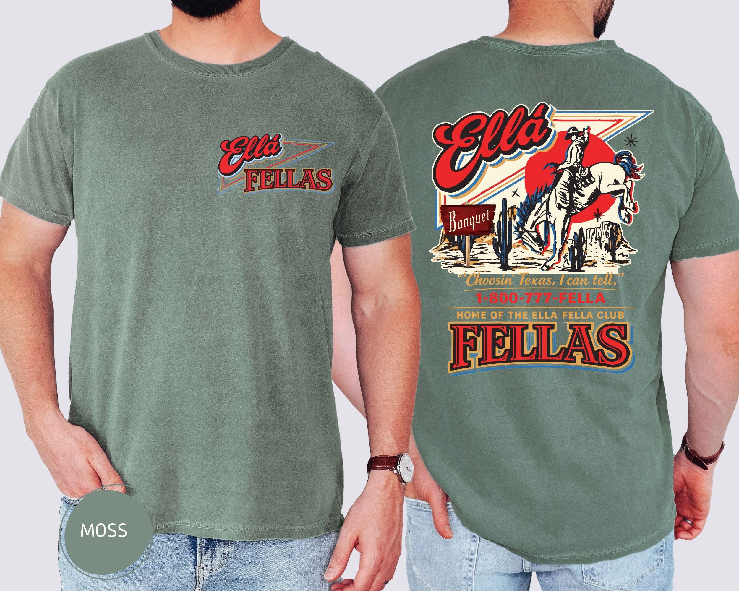 Comfort Colors Ellas Fellas Club Shirt Retro Western Cowboy T-shirt Country Concert Tee SKUTHAEVIC - Image 3
