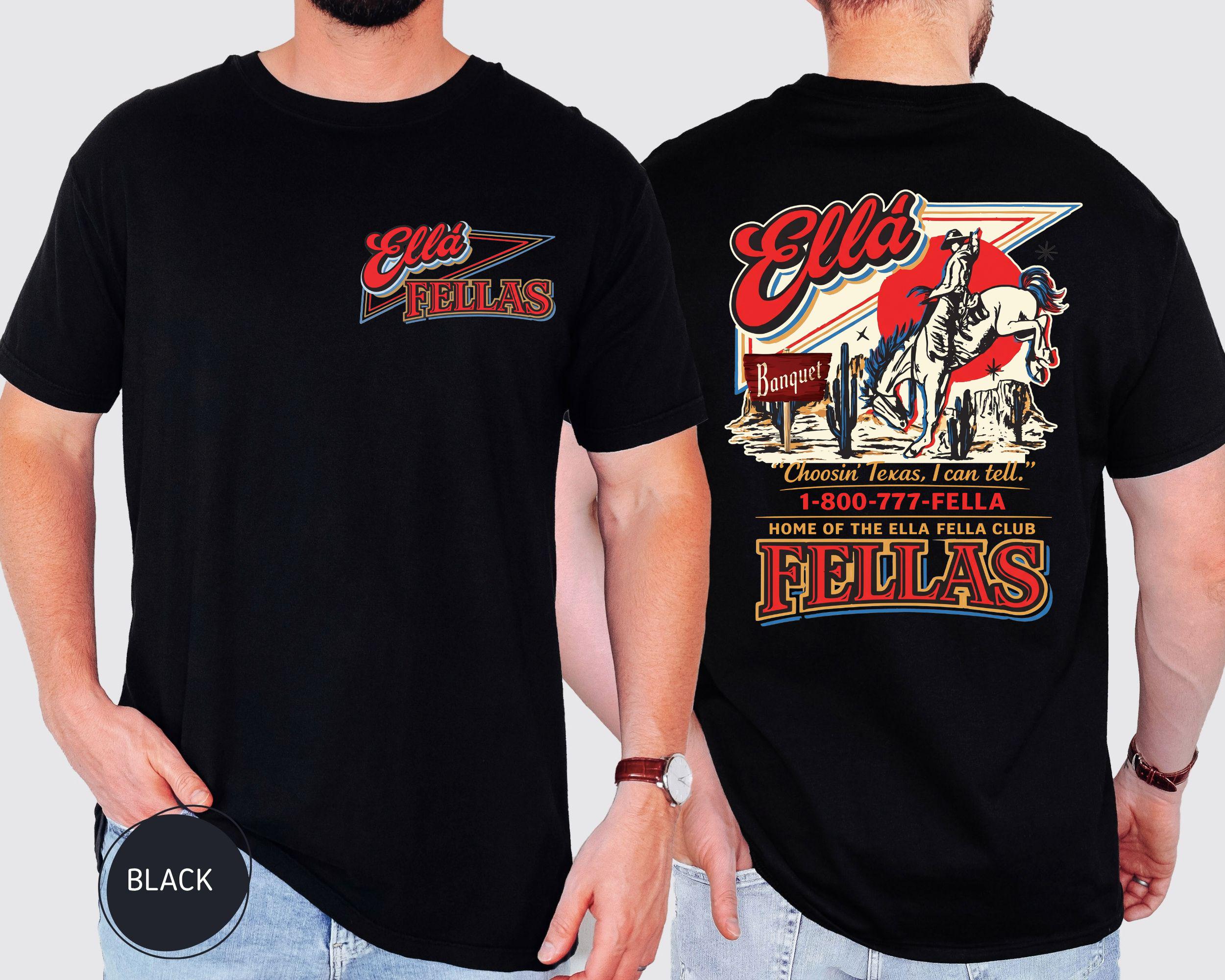 Comfort Colors Ellas Fellas Club Shirt Retro Western Cowboy T-shirt Country Concert Tee SKUTHAEVIC - Image 4