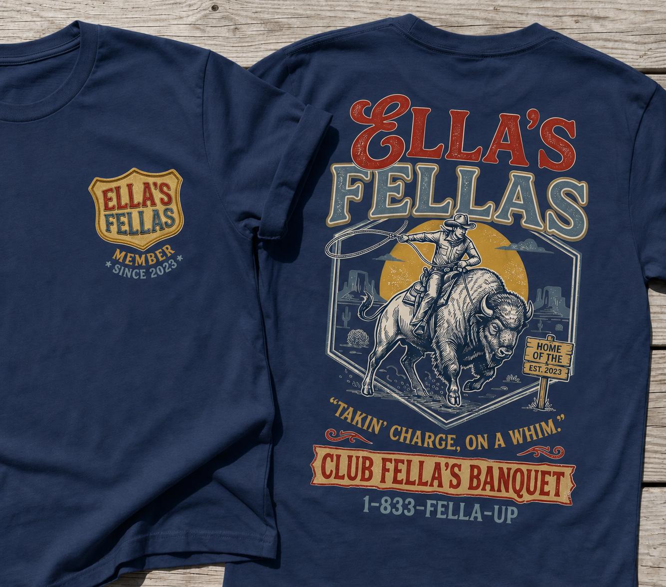 Ella\s Fellas Club Shirt Vintage Western Concert Graphic Tee Ella Fella Club Cowboy Tee 2026 Western Whiskey Graphic Shirt Rodeo Music Fan SKUTHAEVIC --porcelain - Image 3