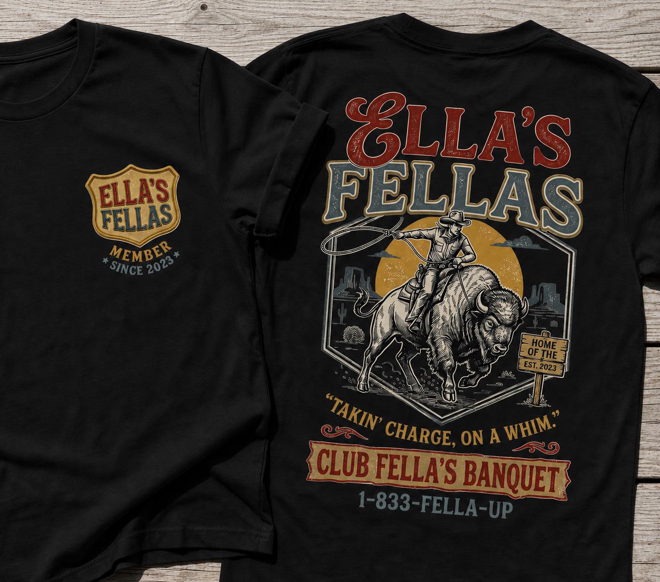 Ella\s Fellas Club Shirt Vintage Western Concert Graphic Tee Ella Fella Club Cowboy Tee 2026 Western Whiskey Graphic Shirt Rodeo Music Fan SKUTHAEVIC --porcelain - Image 4