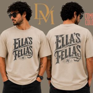 Ella\s Fellas Shirt T-shirtsouthern Cowgirl Style Giftellas Fellas Retro Western Shirtmember Ellas Fellas Club SKUTHAEVIC --porcelain