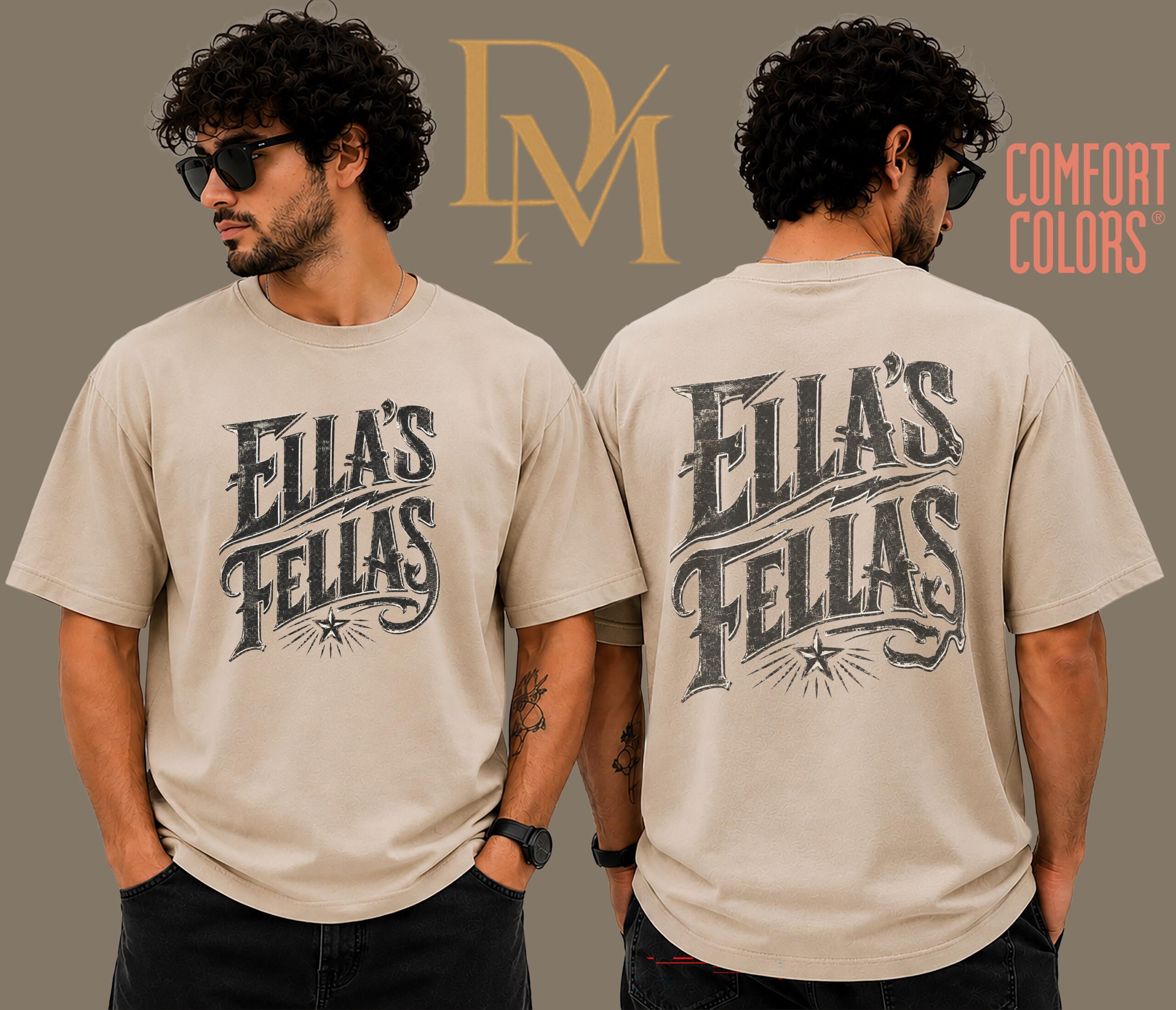 Ella\s Fellas Shirt T-shirtsouthern Cowgirl Style Giftellas Fellas Retro Western Shirtmember Ellas Fellas Club SKUTHAEVIC --porcelain