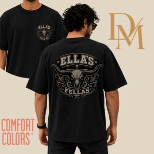 Ella\s Fellas Shirtcomfort Colors Oversized T-shirtsouthern Cowgirl Style Giftellas Fellas Retro Western Shirtmember Ellas Fellas Club SKUTHAEVIC --porcelain
