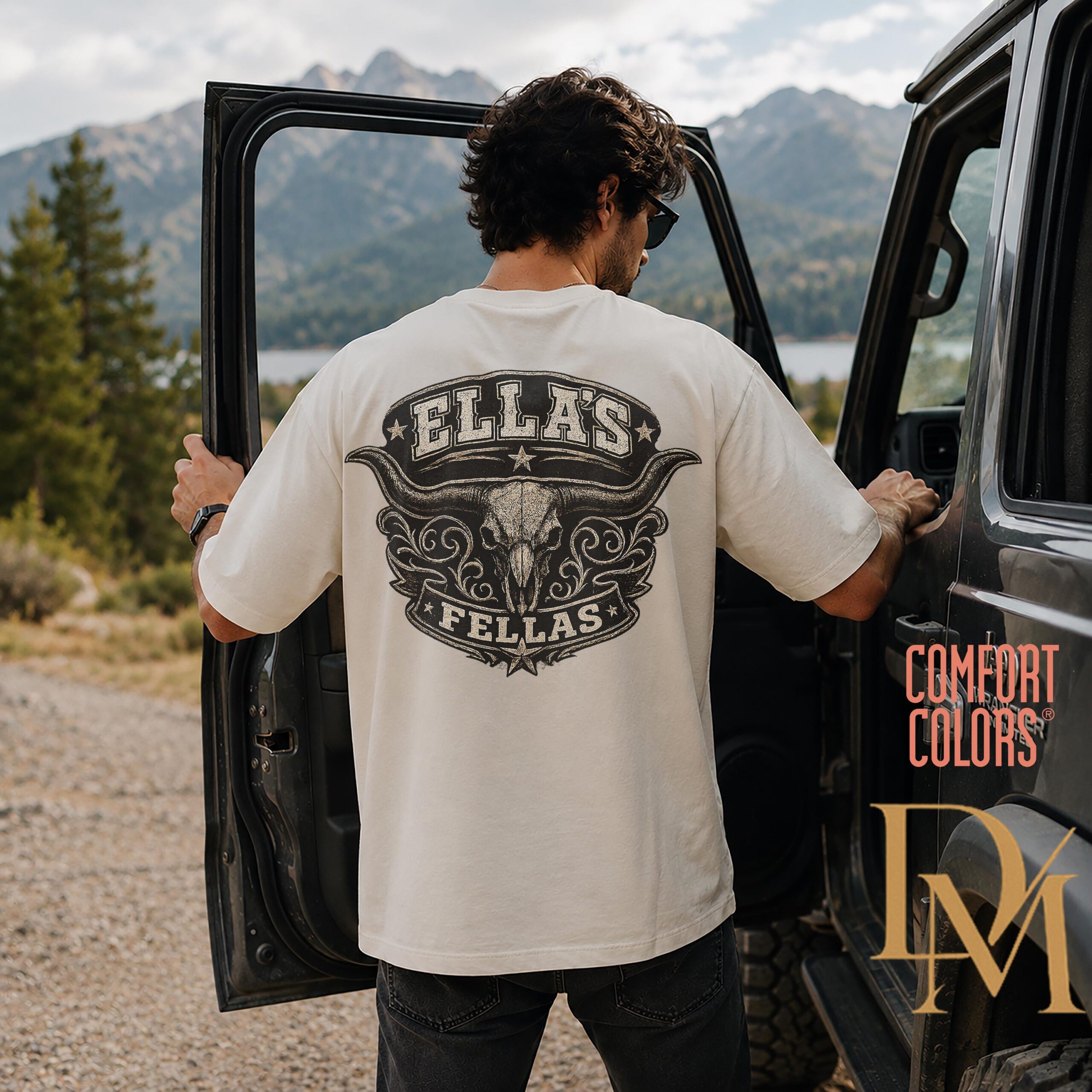 Ella\s Fellas Shirtcomfort Colors Oversized T-shirtsouthern Cowgirl Style Giftellas Fellas Retro Western Shirtmember Ellas Fellas Club SKUTHAEVIC --porcelain - Image 3
