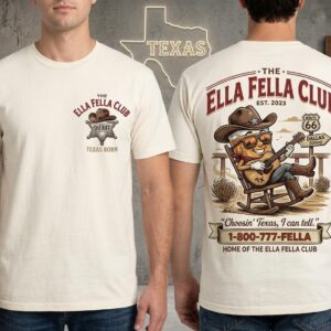 The Ella Fella Club Sheriff Graphic Tee Texas Born Western Style Shirt SKUTHAEVIC