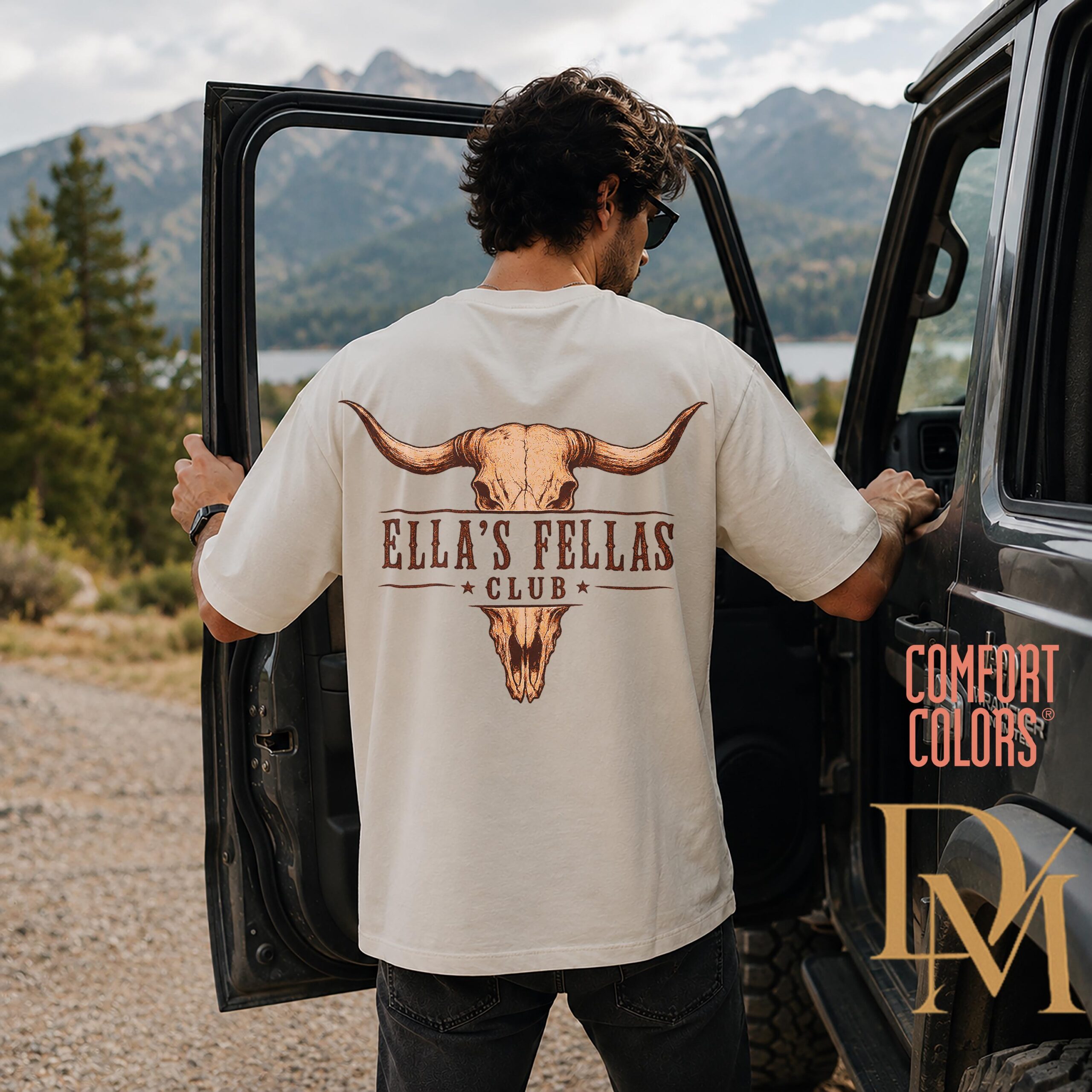 Ella\s Fellas Shirtcomfort Colors Oversized T-shirtmember Ellas Fellas Clubellas Fellas Retro Western Shirtsouthern Cowgirl Style Gift SKUTHAEVIC --porcelain - Image 3