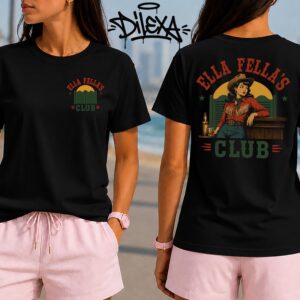 Alternative view of Ella\s Fellas Shirtwest Man T-shirtsouthern Cowgirl Style Giftmember Ellas Fellas Clubellas Fellas Retro Western Shirt SKUTHAEVIC --porcelain
