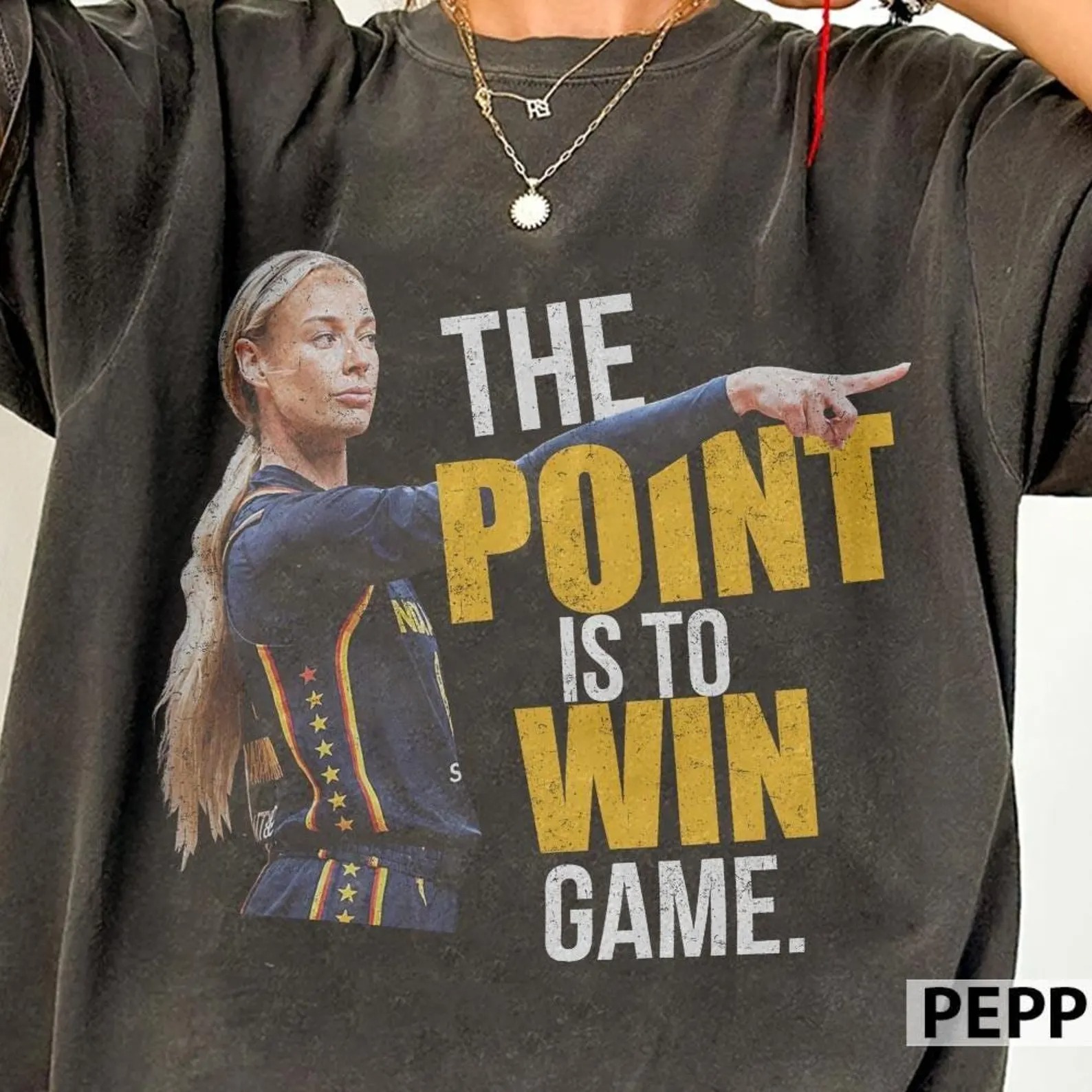 Sophie Cunningham Point Comfort Colors Shirt, Sophie Basketball Tee - Image 3