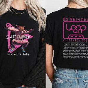 Ed Sheeran 2026 North America Tour T-shirt Retro Cassette Loop Graphic Tee Concert Shirt Ed Sheeran Shirt SKUTHAEVIC