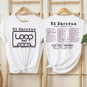 Ed Sheeran 2026 North America Tour T-shirt Retro Cassette Loop Graphic Tee SKUTHAEVIC