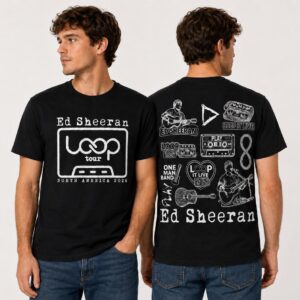 Ed Sheeran Shirt Loop Tour Graphic Tee Guitar Concert Top Unisex Music Fan Gift Live Show Outfit SKUTHAEVIC