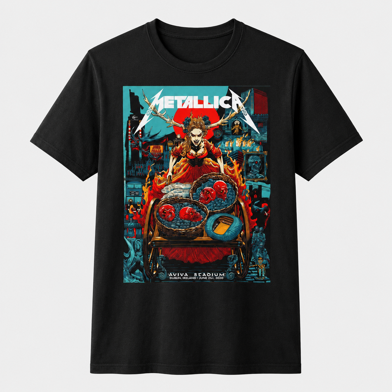 Metallica Dublin 2026 Night 2 T shirt Concert t Shirt M72 World Tour