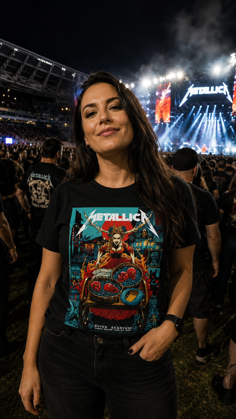 Metallica Dublin 2026 Night 2 T shirt Concert t Shirt M72 World Tour - Image 2