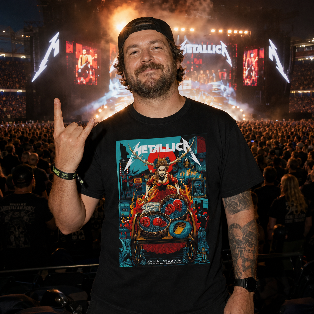 Metallica Dublin 2026 Night 2 T shirt Concert t Shirt M72 World Tour - Image 3