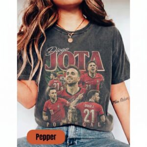 Diogo Jota Vintage Bootleg Shirt, Portugal Soccer Graphic Tee