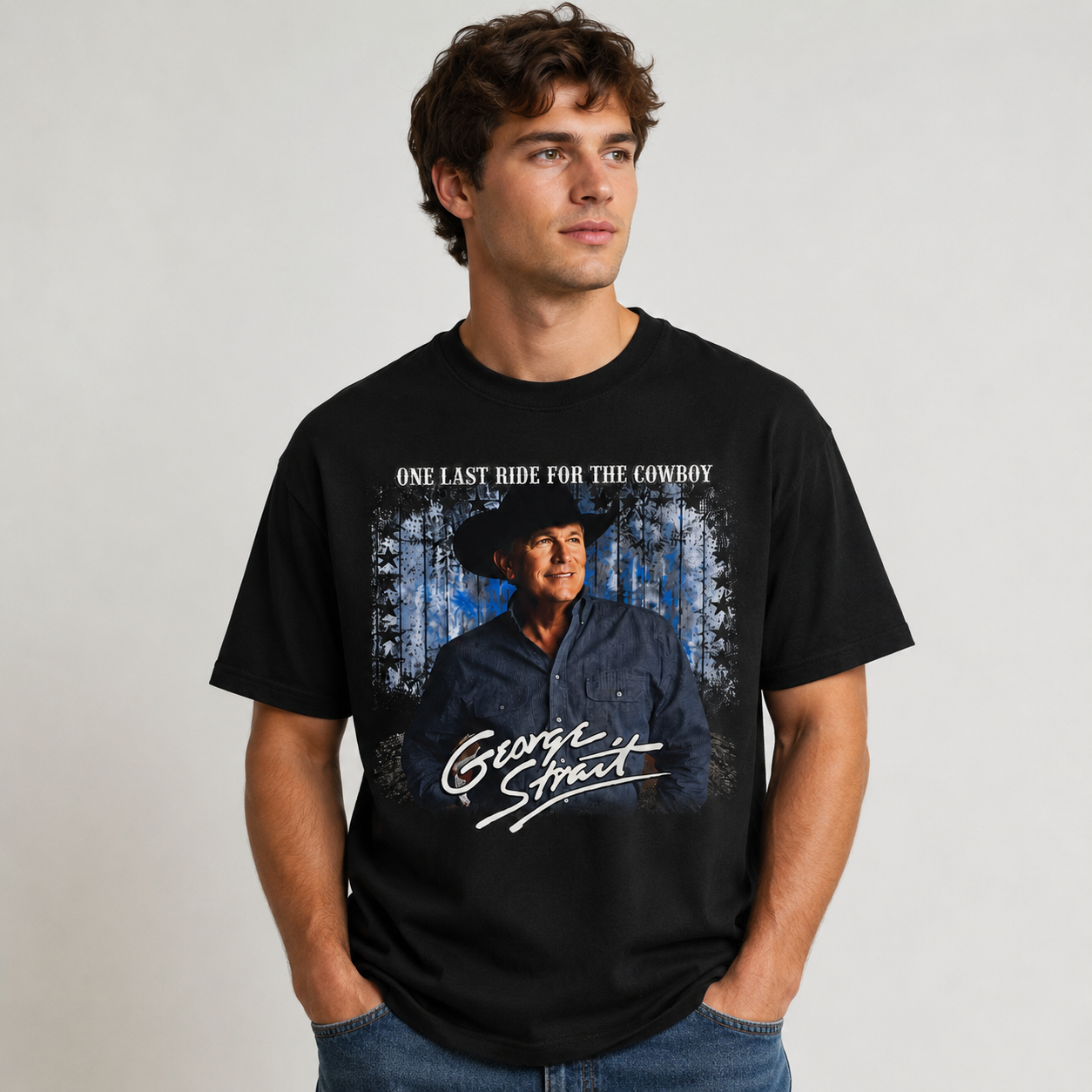 George Strait shirt, One last ride for the cowboy shirt - Image 3