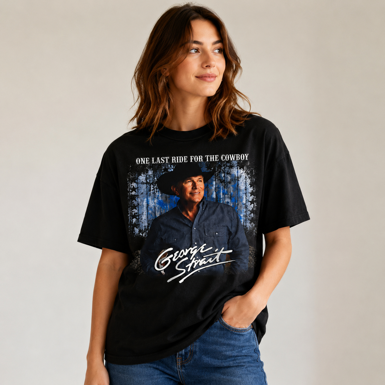 George Strait shirt, One last ride for the cowboy shirt - Image 4