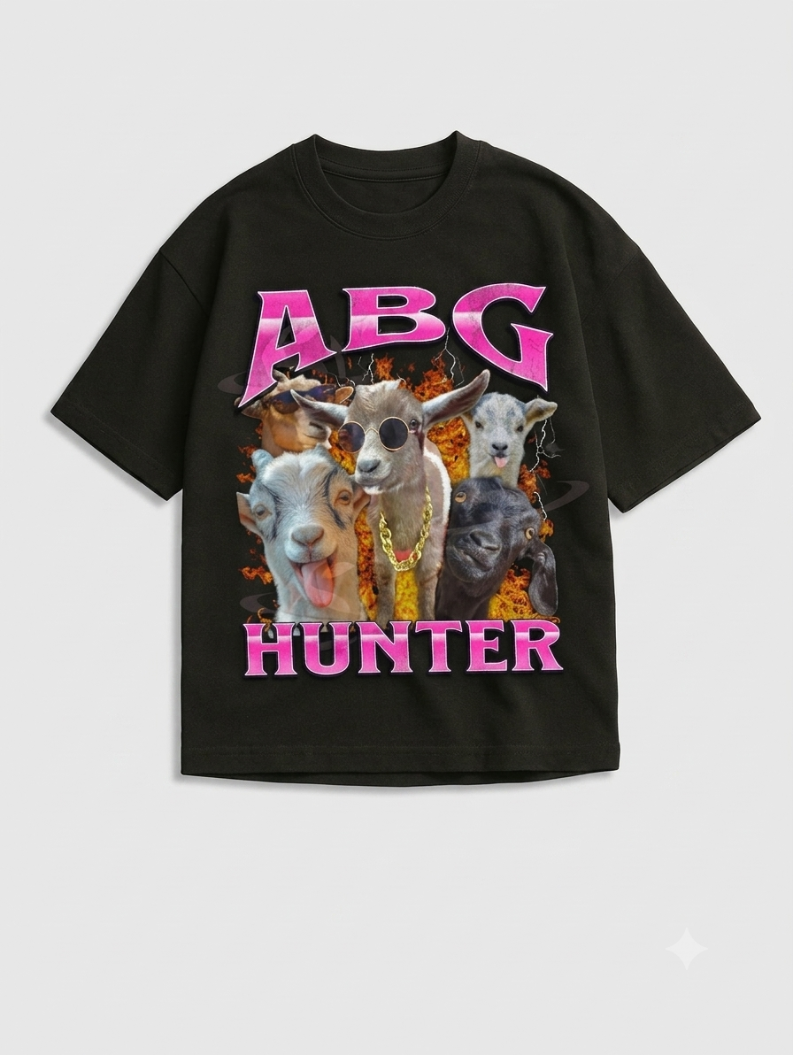 ABG Hunter Funny Offensive Meme Bootleg Graphic Tshirt