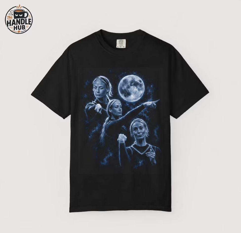 Sophie Cunningham pointing Shirt, Sophie 3 wolves moon shirt, Wolf Moon Parody Sports Shirt