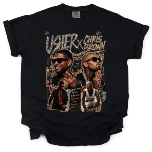 Chris Brown Usher R&B Tour Shirt