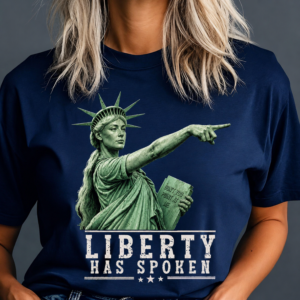 Liberty Has Spoken Statue Sophie Cunningham Pointing Shirt - Image 3