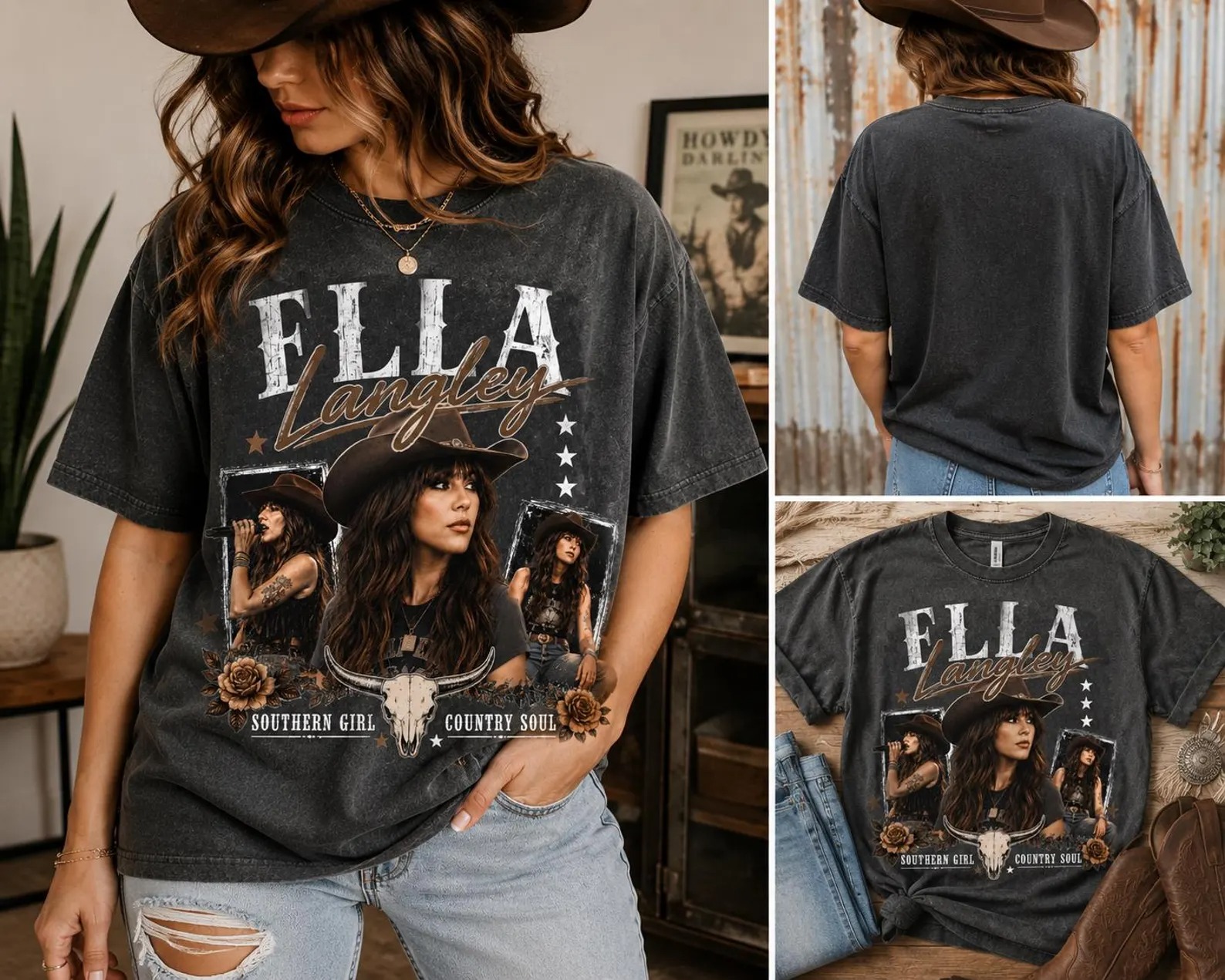 Ella Langley shirt, Southern Girl Country Soul Western Shirt