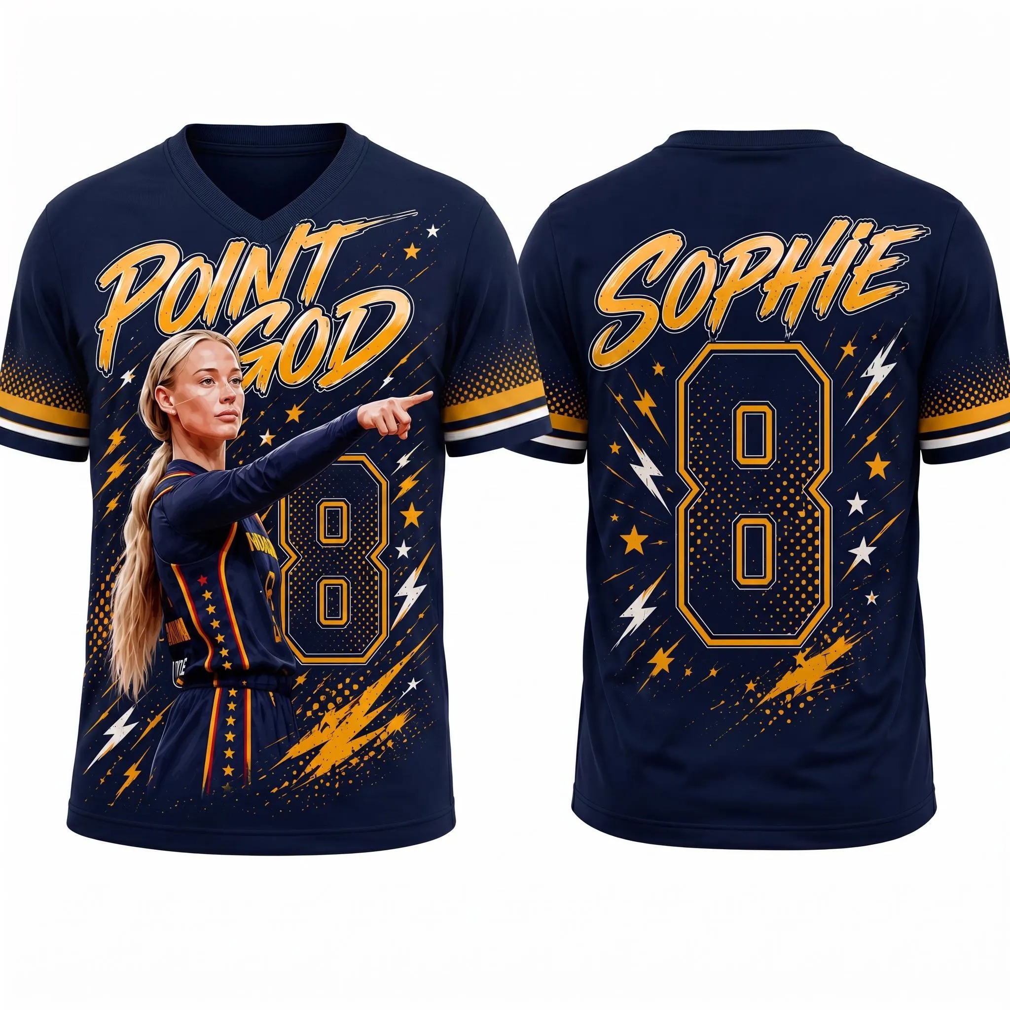 Sophie Cunningham 8 Point God T-Shirt, Funny Basketball Tee