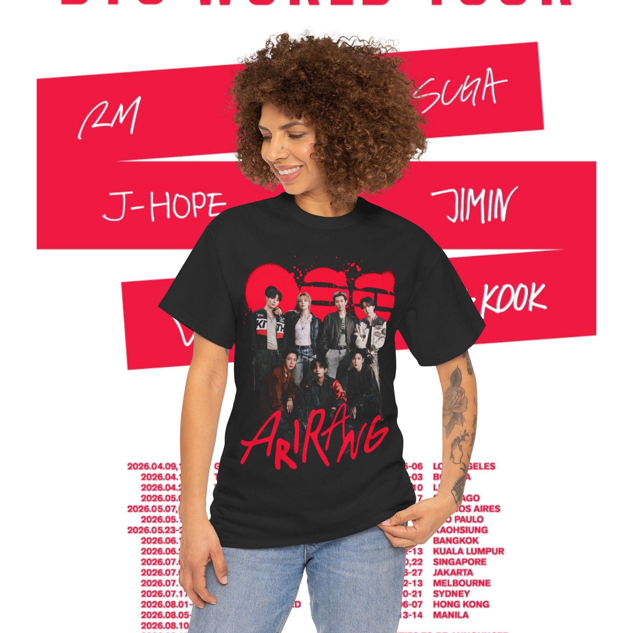 Bangtan Members Arirang Magazine Unisex Heavy Cotton Tee