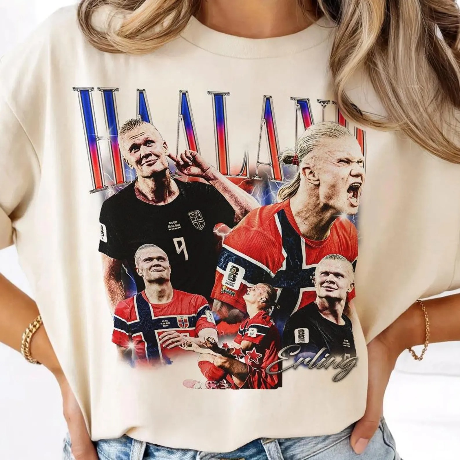 Erling Haaland Soccer World Vintage