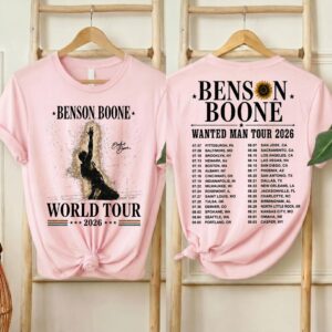 Benson Boone Wanted Man Tour 2026 Shirt, World Tour T-Shirt - Image 4