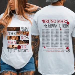 Bruno Mars The Romantic Tour 2026 Shirt