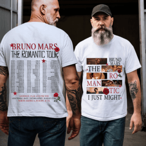 Bruno Mars The Romantic Tour 2026 Shirt - Bilde 3