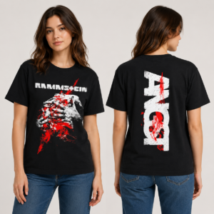 Rammstein Hände Grunge Shirt  Schwarz mit Vorder- und Rückseitendruck – Image 3
