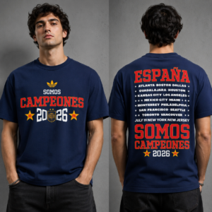 España Somos Campeones 2026 Front and Back Graphic T-Shirt