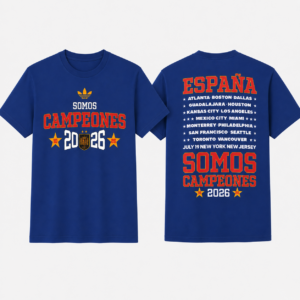 España Somos Campeones 2026 Front and Back Graphic T-Shirt - Bilde 4