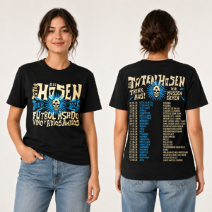 Die Toten Hosen Tour 2026 T-Shirt Skull Front Back Punk Rock Concert Fan Tee - Bilde 3