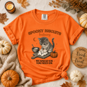 Kitty Biscuits Shirt Spooky Season Tee Halloween Fall TShirt - Image 8