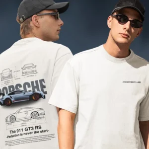 PORSCHE Both Side Printed Unisex Oversized T-shirt
