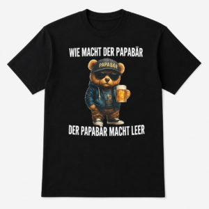 Papabär Bier Shirt - Der Papabär macht leer