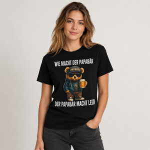 Papabär Bier Shirt - Der Papabär macht leer - Image 3
