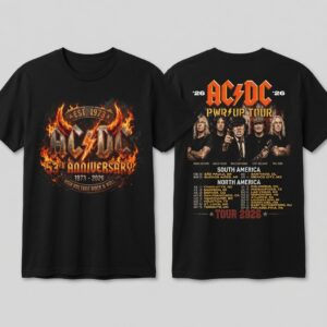 Vintage ACDC 53rd Anniversary T-Shirt, ACDC Pwr Up Tour 2026 Shirt, Acdc Concert Tee, Acdc Shirt – Image 3