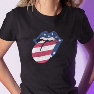 4th Of July American Flag Lips Shirt