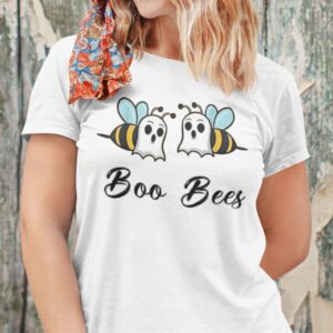 Boo Bees T Shirt Ghost Halloween