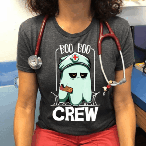 Halloween Nurse Shirt Boo Boo Crew Ghost Nurse