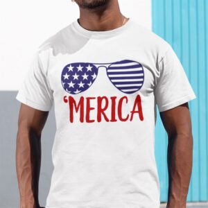 Merica 4th Of July Shirt America Sunglasses
